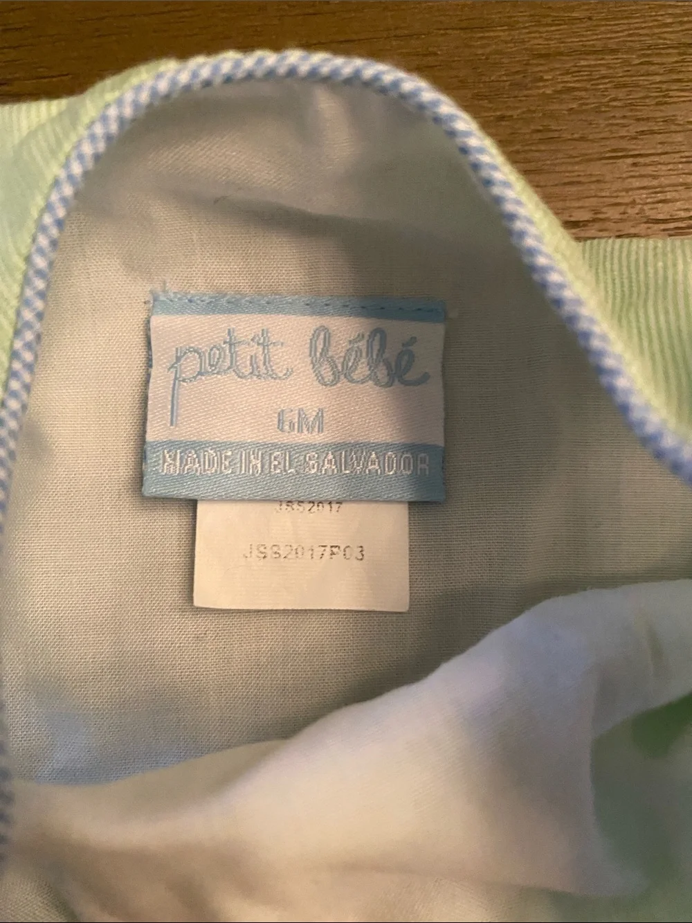 Petit Bebe Vintage Baby Green Elephant Bubble Bubble